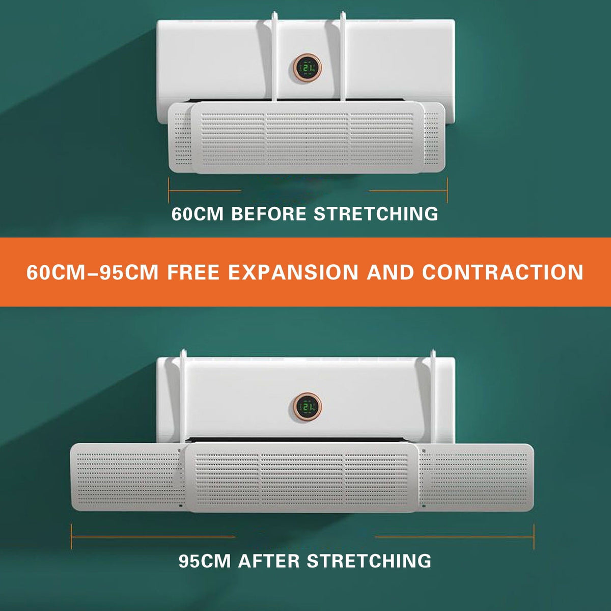 Adjustable split Ac Air Deflector - Universel Fit For Enhanced Cooling