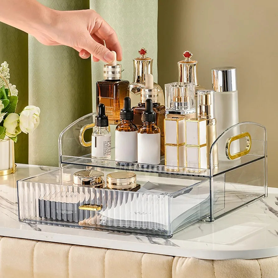 Acrylic Skincare Desktop Cosmetics Storage Organizer