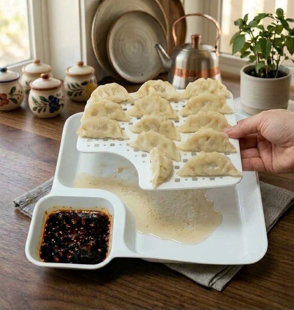 Snack And Dip Serving Platter Dish