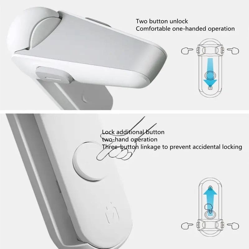 Child Safety Door Lever Lock with Rotary Design