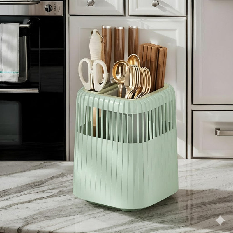 Multifunctional Drainage Kitchen Cutlery & Knife Storage Rack