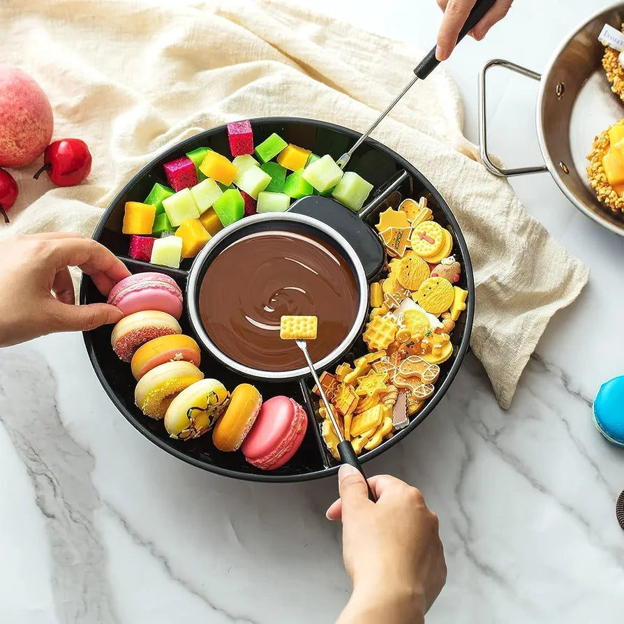 Electric chocolate & Cheese Fondue Pot Set