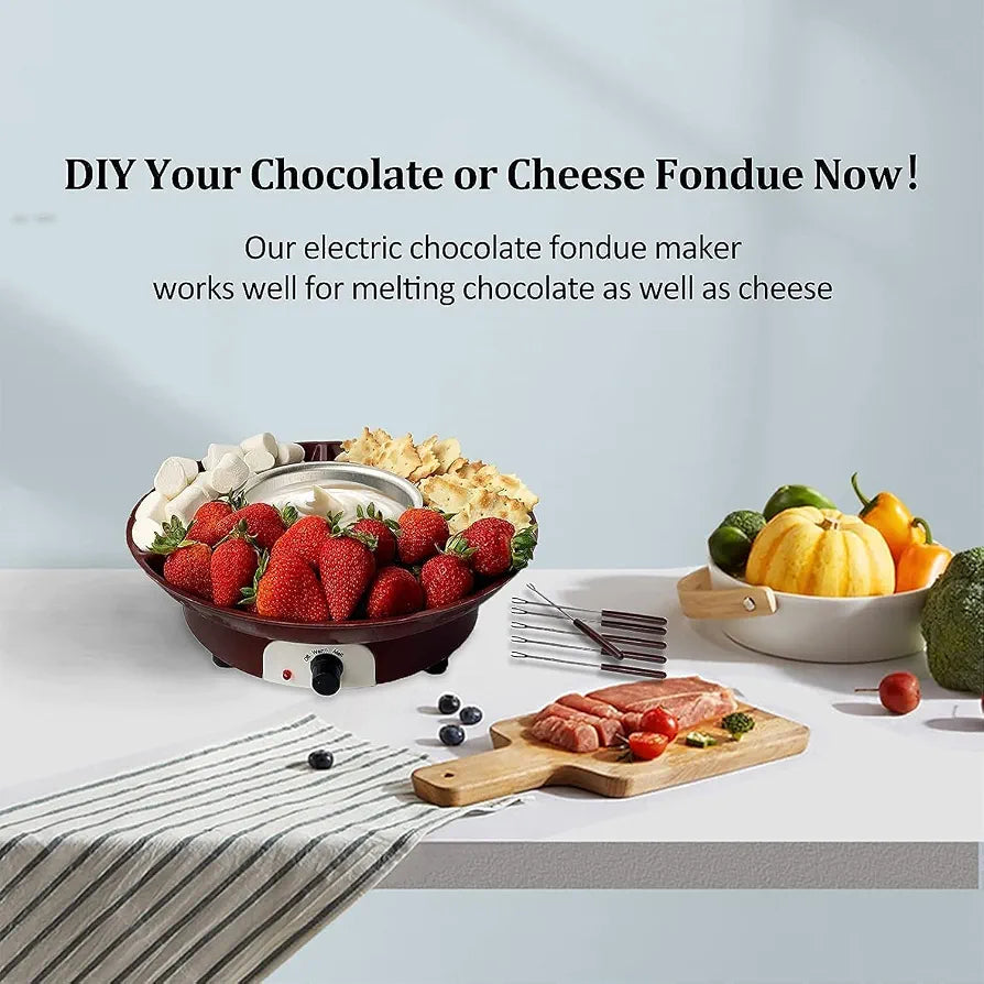 Electric chocolate & Cheese Fondue Pot Set