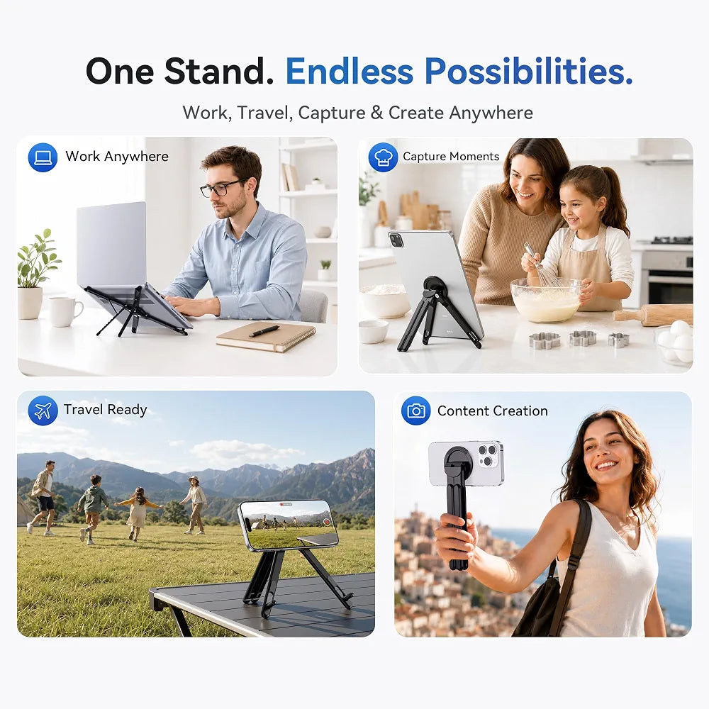 Ultimate 3-In-1 Titanium Steel Adjustable Stand