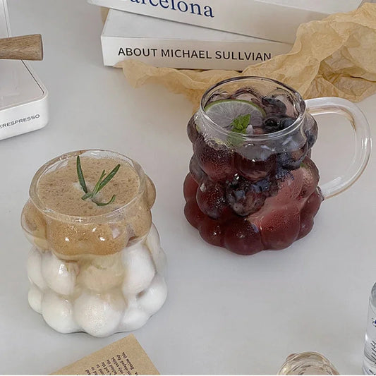 Unique Heat Shaped Glass Coffee Cup