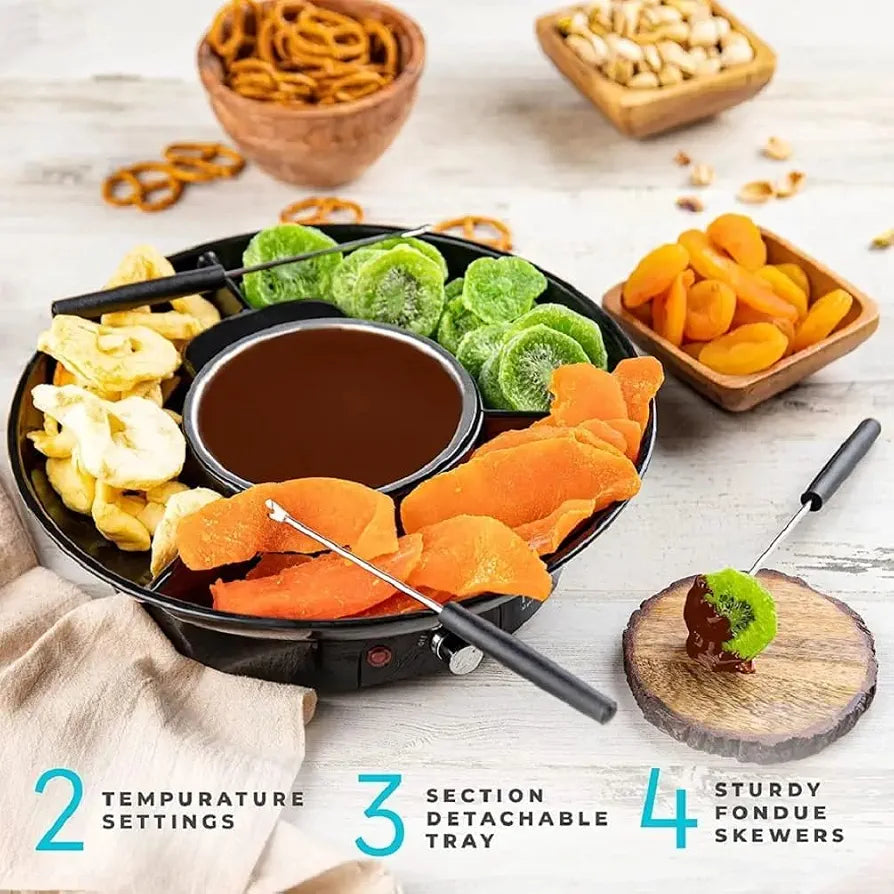 Electric chocolate & Cheese Fondue Pot Set