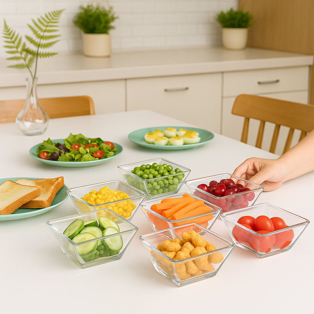 Limon Glass Serving Bowl Set Pack of 6