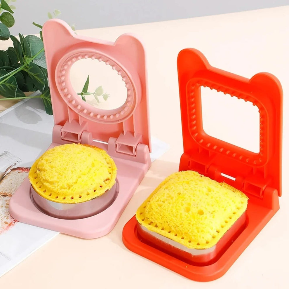 Stainless Steel Pocket Sandwich Maker Fun Sandwich Cutter and Sealer for Kids