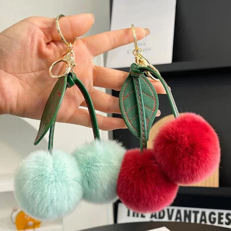 Multipurpose Usable Push Cherry Toy Keychain