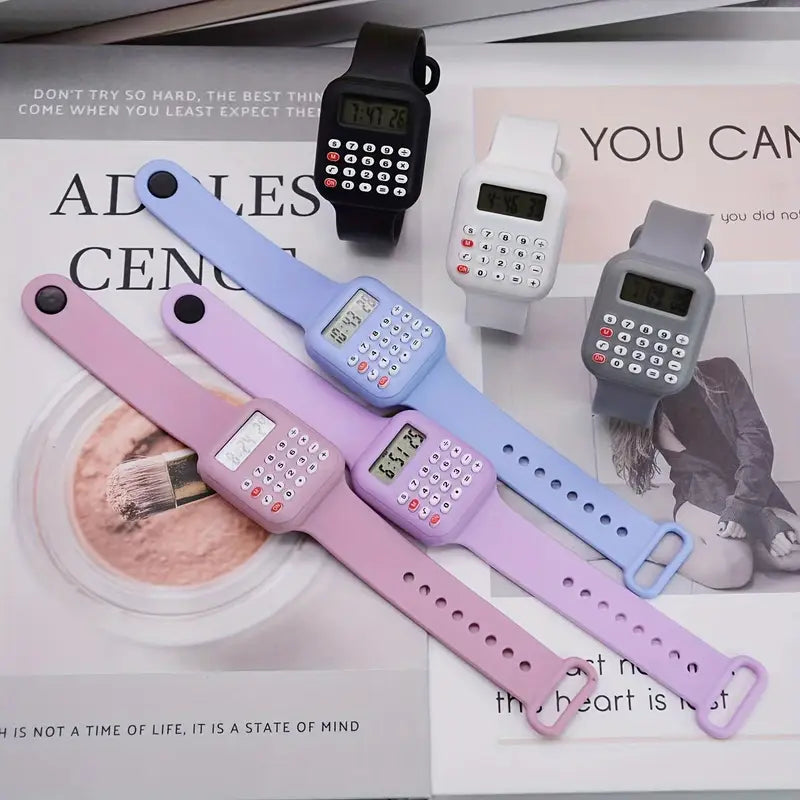 Mini Calculator Kids Wrist Watch