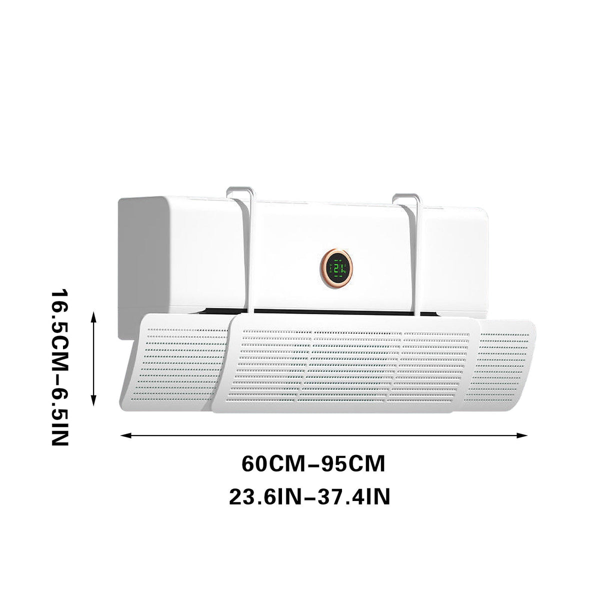 Split AC Air Deflector, universally Adjustable to Accommodate All AC sizes.