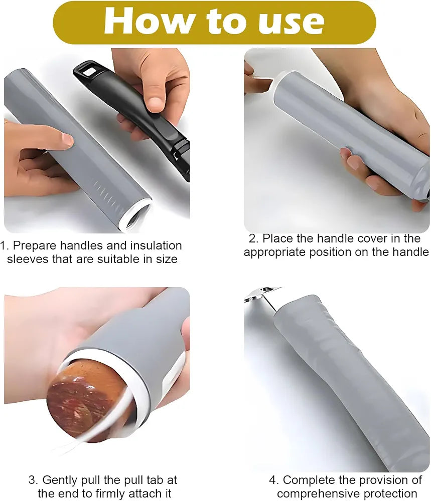 Silicone Pan Handle Cover – Heat-Resistant, Non-Slip Pot Handle Sleeve