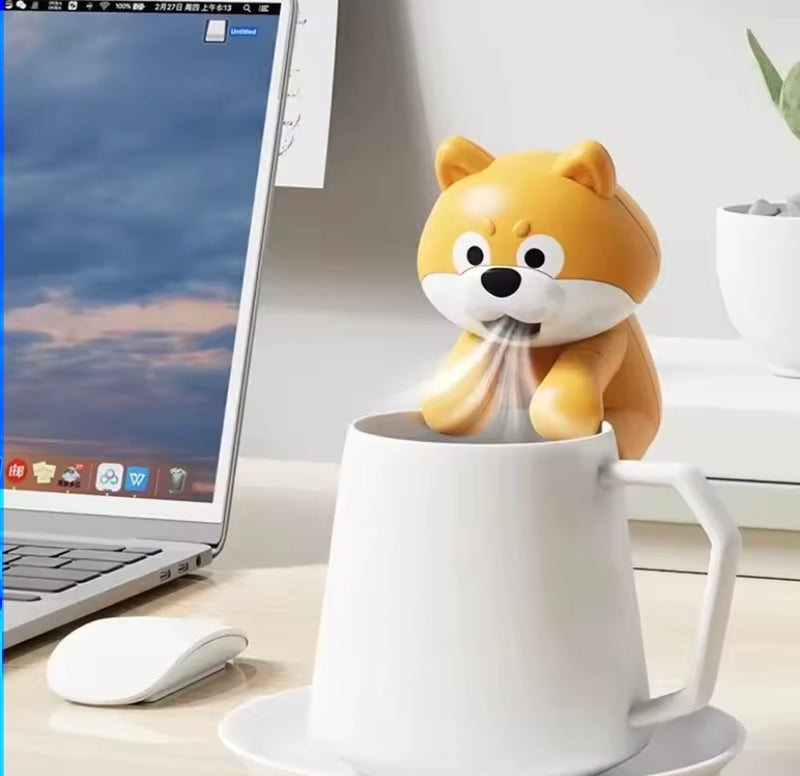 Cute Puppy Hot Food Cooling Fan