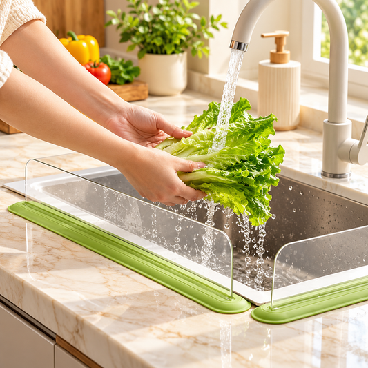 Silicone Base Transparent Acrylic Sink Splash Water Guard