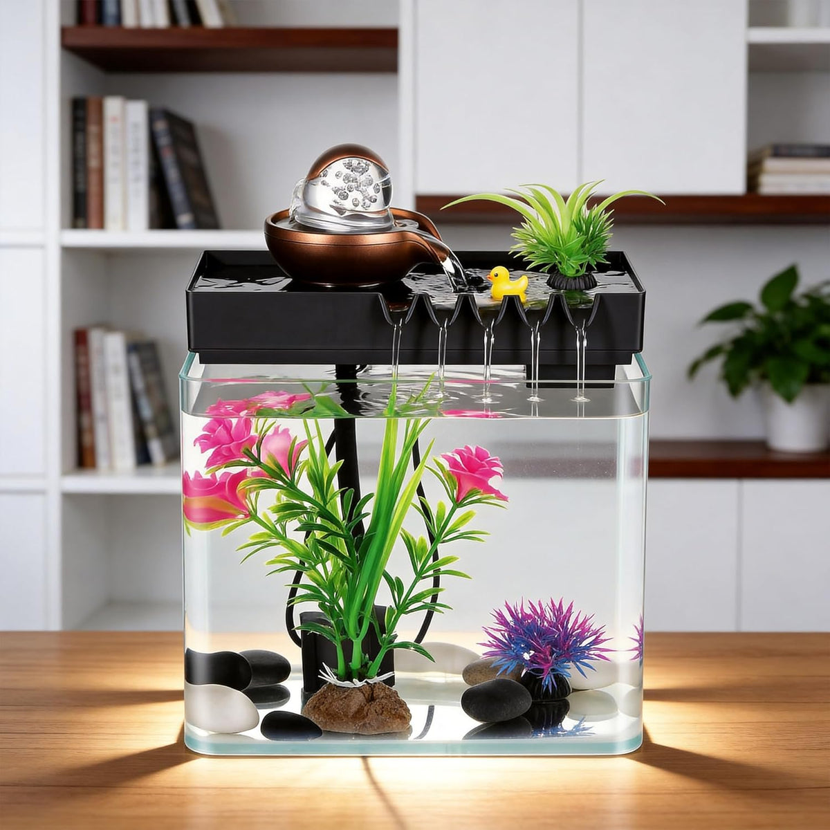 Eectric Tabletop Fish Aquarium Fountain