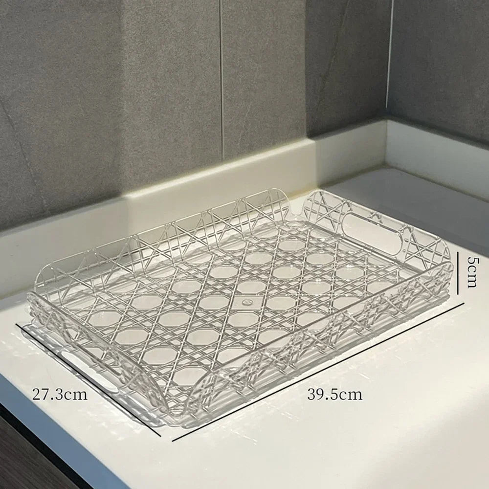 Transparent Luxury Multipurpose Tray Organizer
