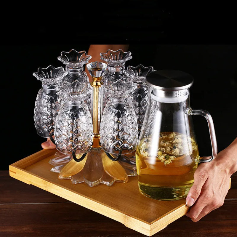 Luxurious Premium Quality Glass And Cup Holder