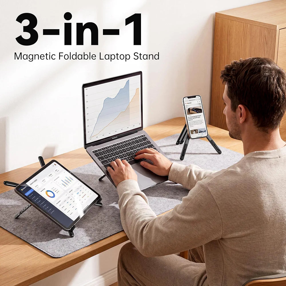 Ultimate 3-In-1 Titanium Steel Adjustable Stand