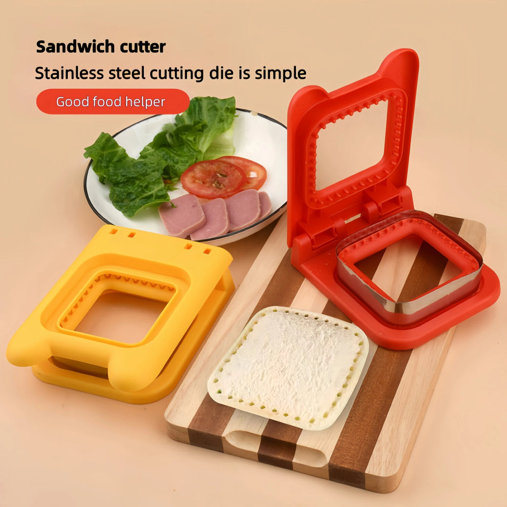 Stainless Steel Pocket Sandwich Maker Fun Sandwich Cutter and Sealer for Kids