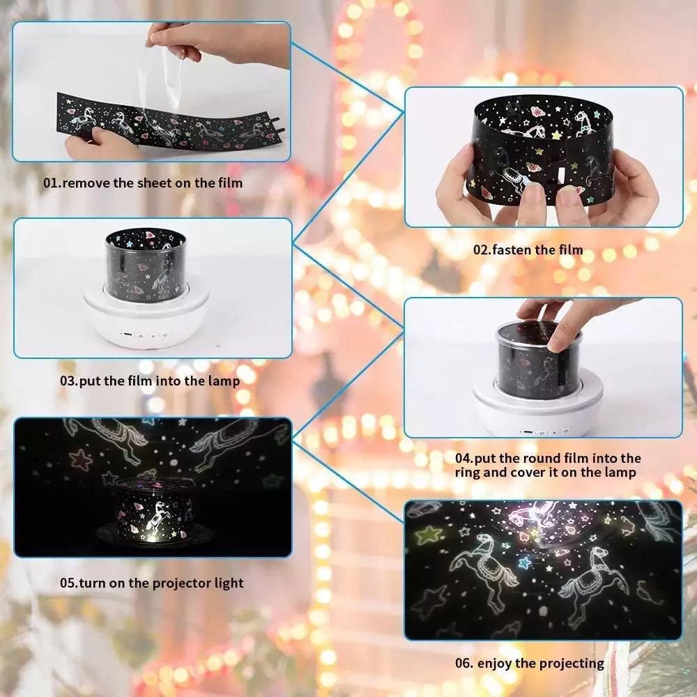 Rotatable Projector Night Lamp (3 Modes)