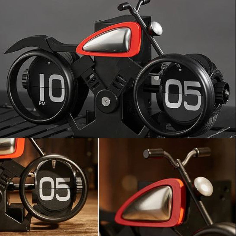 Vintage Motorcycle Antique Clock