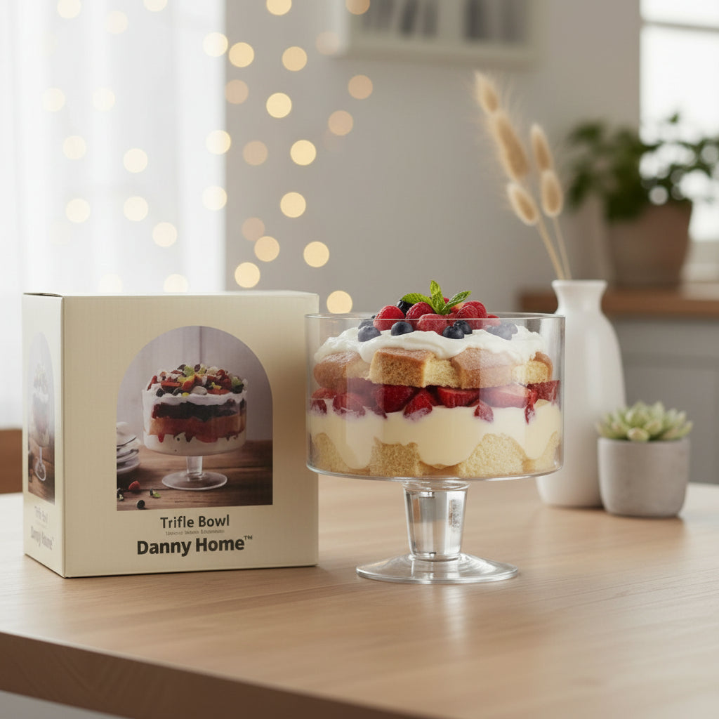 Danny Home Big Trifle Bowl Premium Quality