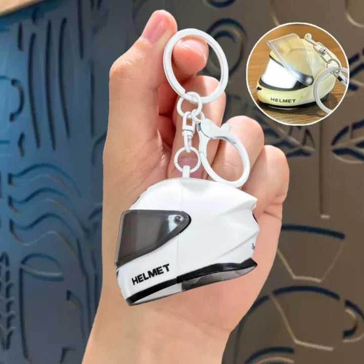 Luminous Mini Helmet LED Light Keychain