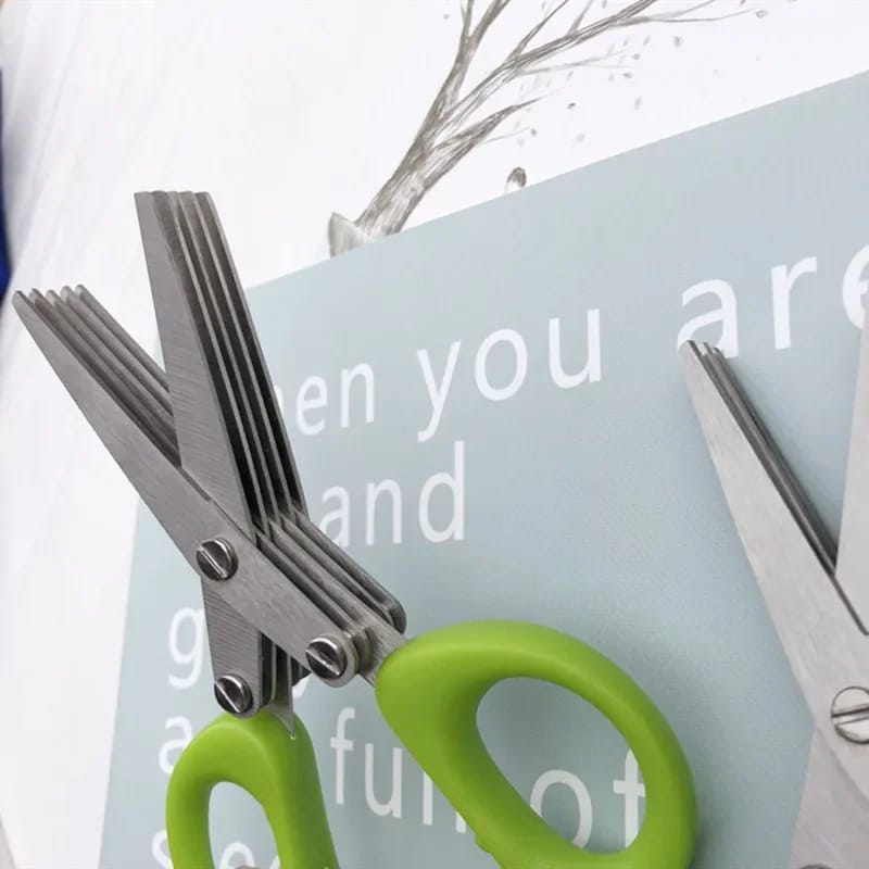 Stainless Steel 5 Blades Herb's Kitchen Scissor