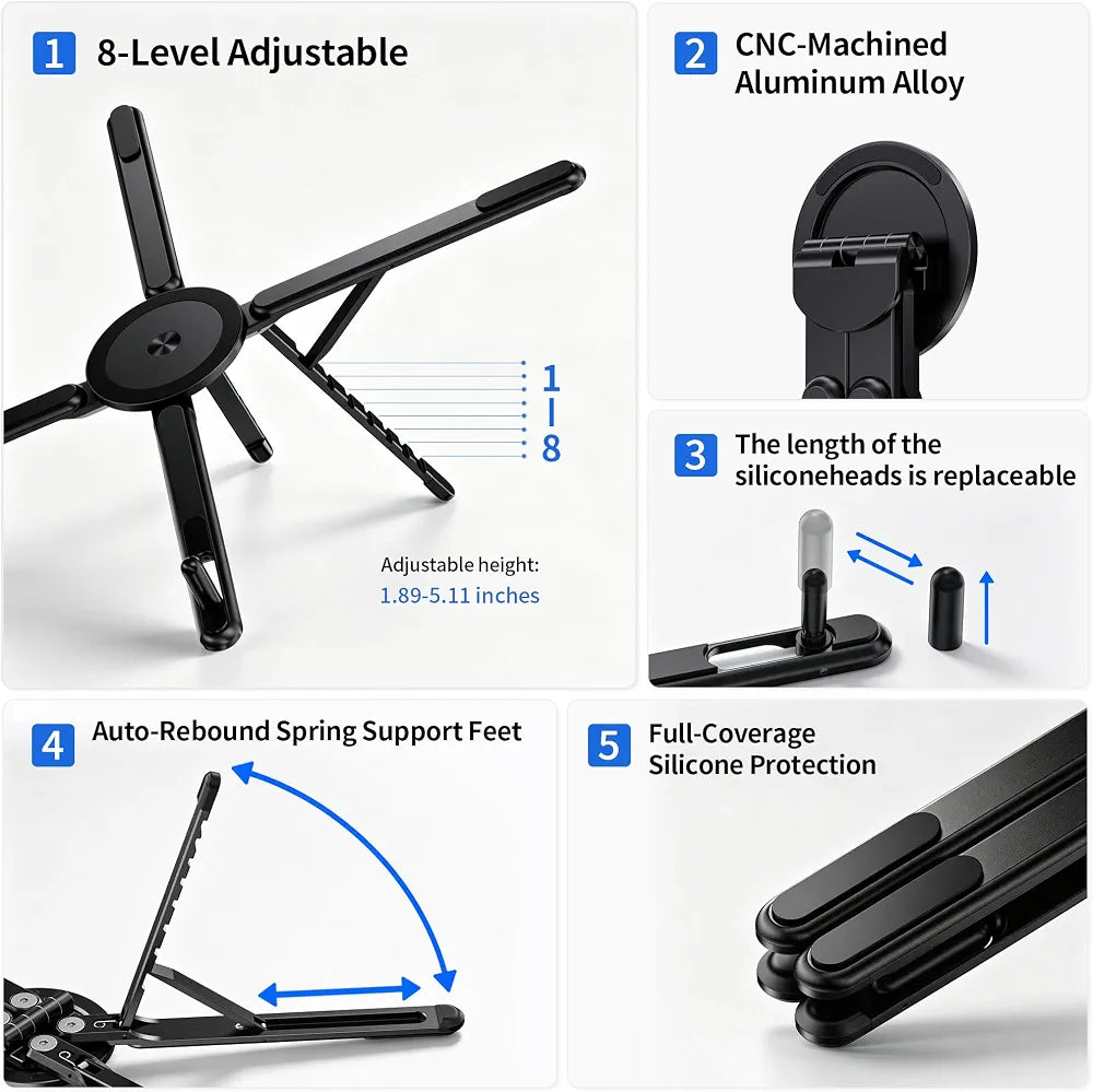 Ultimate 3-In-1 Titanium Steel Adjustable Stand