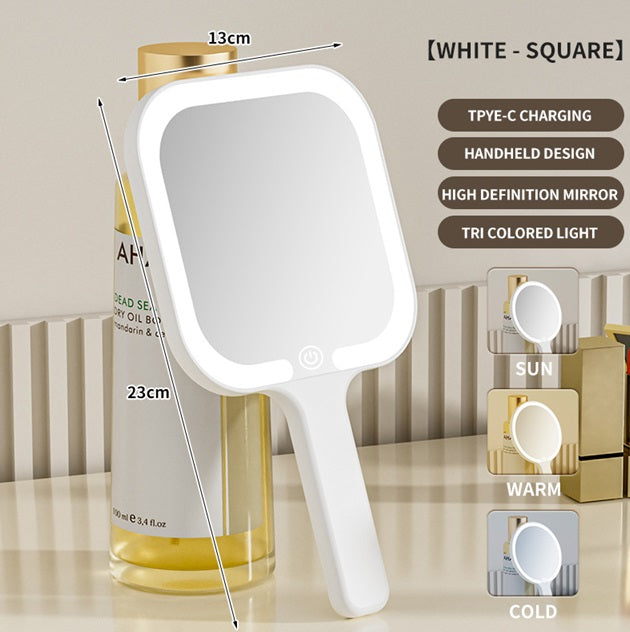 Rechargeable Smart Table LED Mirror Touch Screen