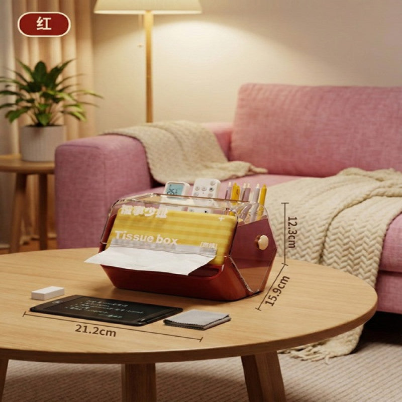 Desk Tissue Storage Organizer Box