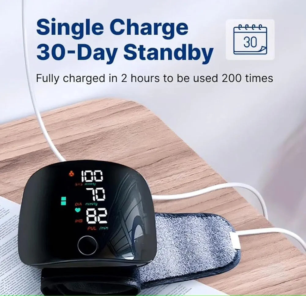 Adjustable Digital Wrist Blood Pressure Monitor (With Voice Broadcast)