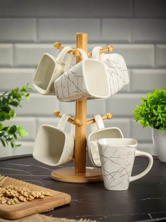 Luxurious Moder Marble Coffee Tea Mugs (6Pcs Pack)
