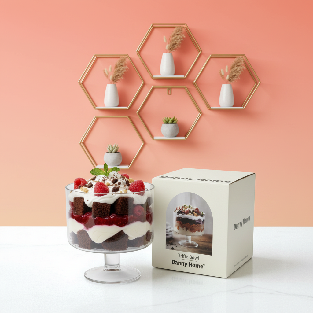 Danny Home Big Trifle Bowl Premium Quality