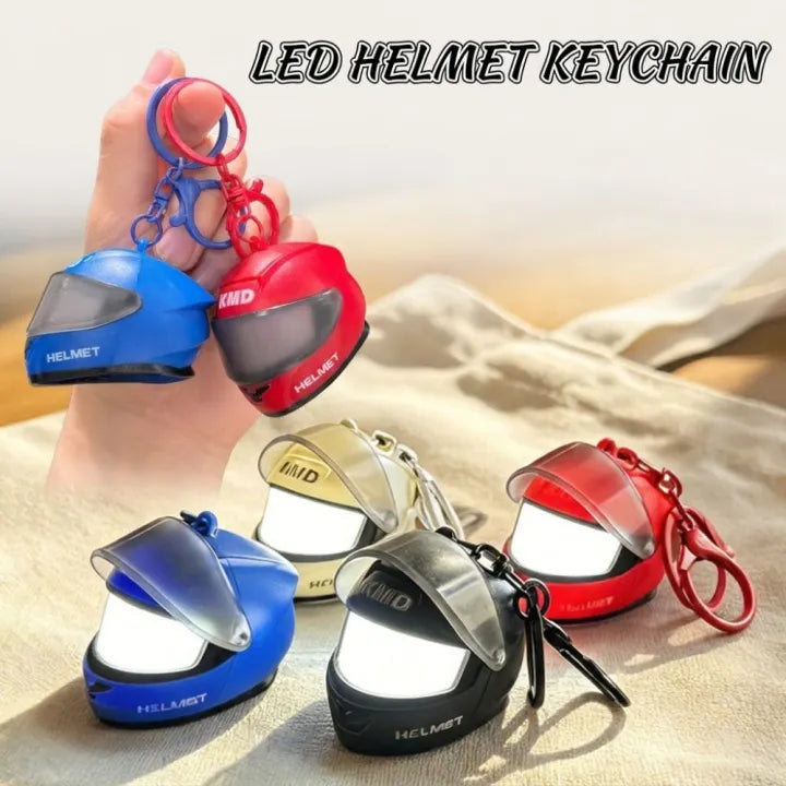 Luminous Mini Helmet LED Light Keychain