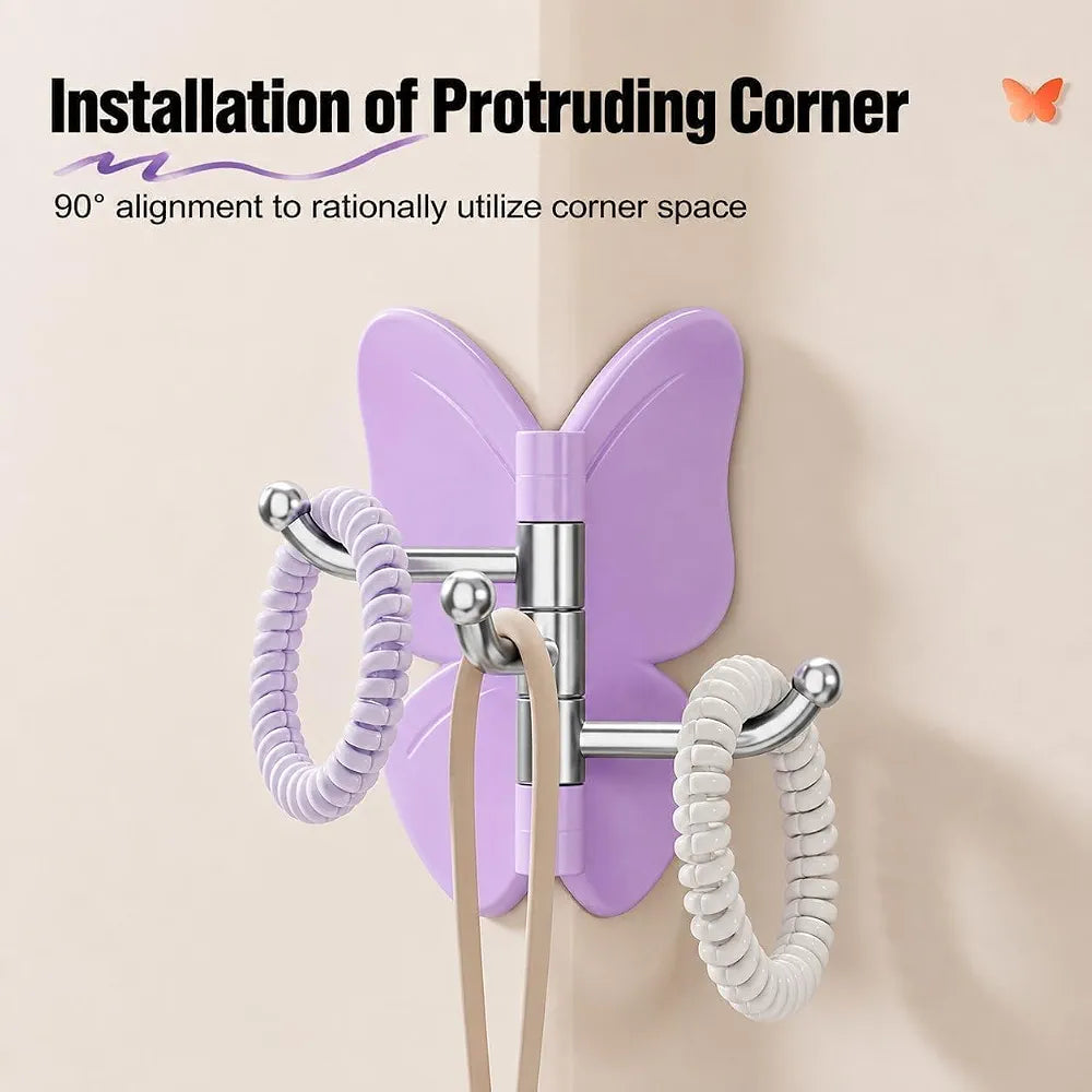 Rotating Butterfly Adhesive Wall Mounted Hook