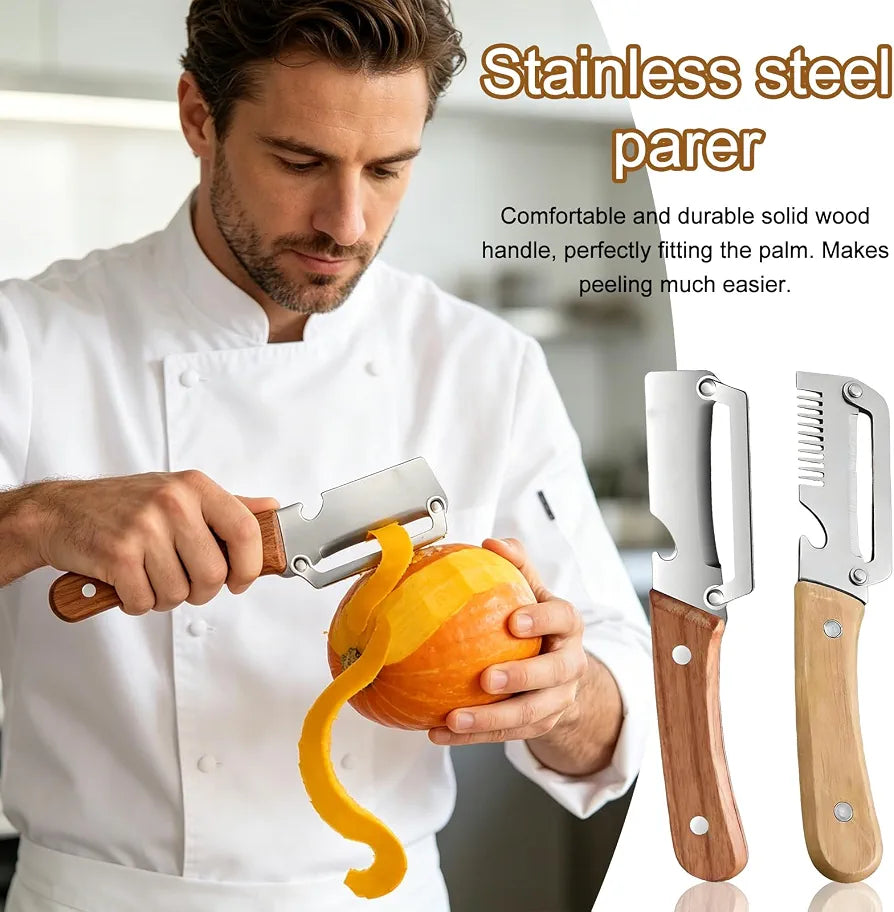 3-in-1 Kitchen Master Peeler – Vegetable Peeler, Slicer & Scallion Shredder