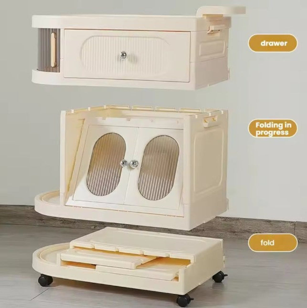 4 Tier Premium Quality Freestanding Storage Trolley Organizer With Wheels