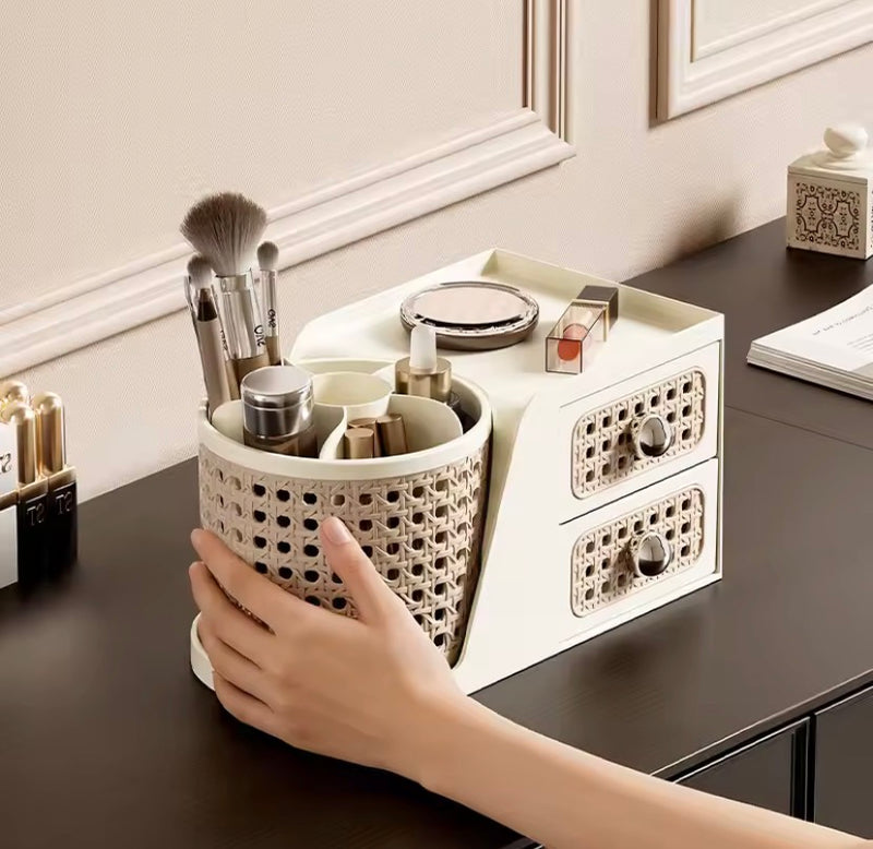 Large Capacity Makeup Organizer With Drawer