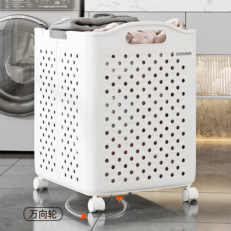 Foldable Laundry Basket With Wheels
