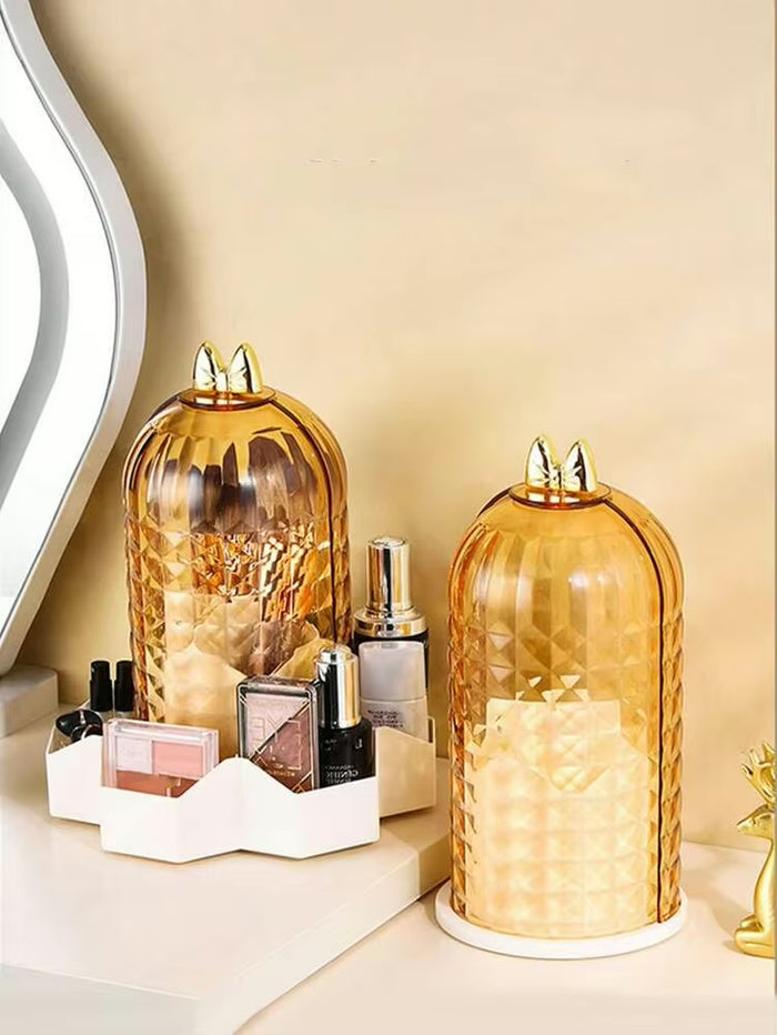 360⁰ Rotating Makeup Brush Organizer