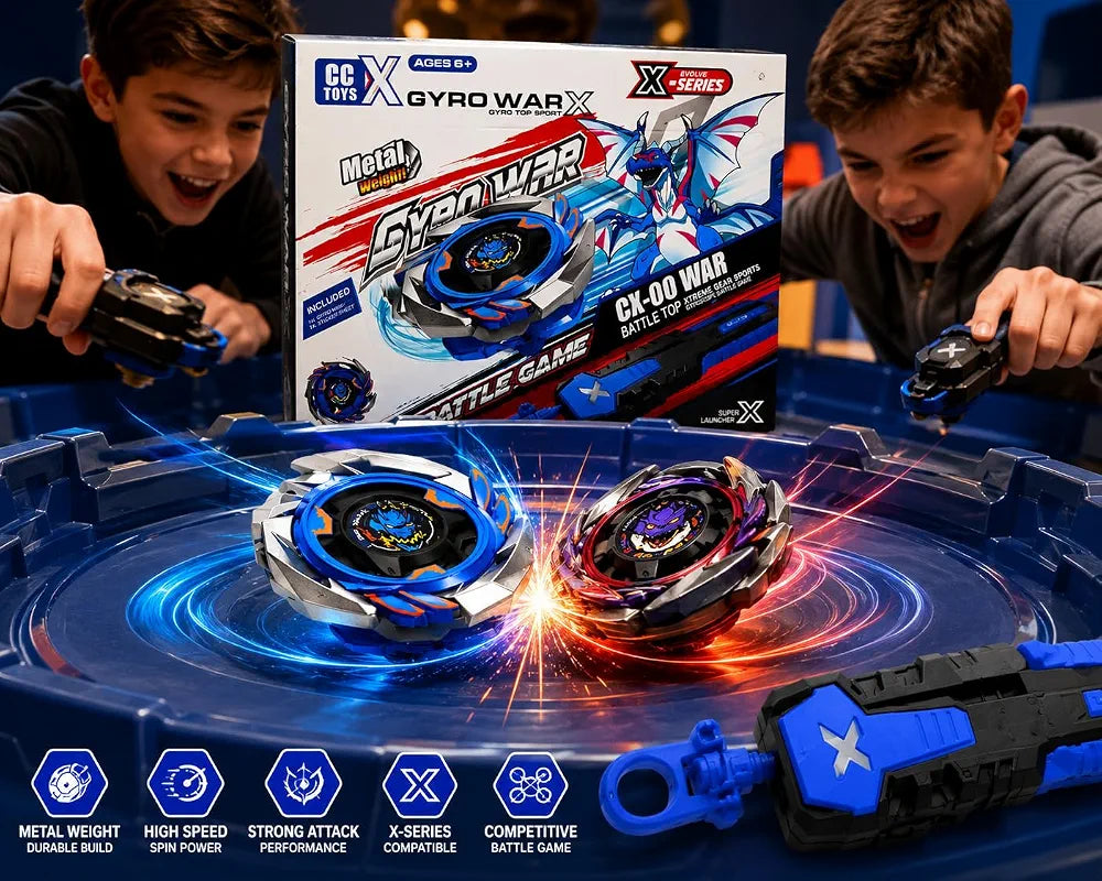Toys X Gyro WarX CX-00 War (Dran Sword-style) Battle Gyro Top Set