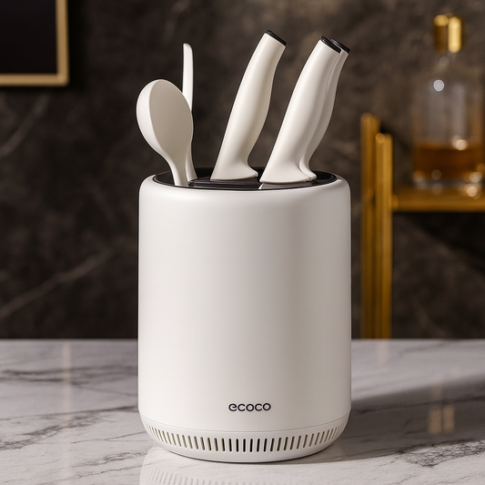 Ecoco 360° Rotating Knife Holder and Utensil Organizer
