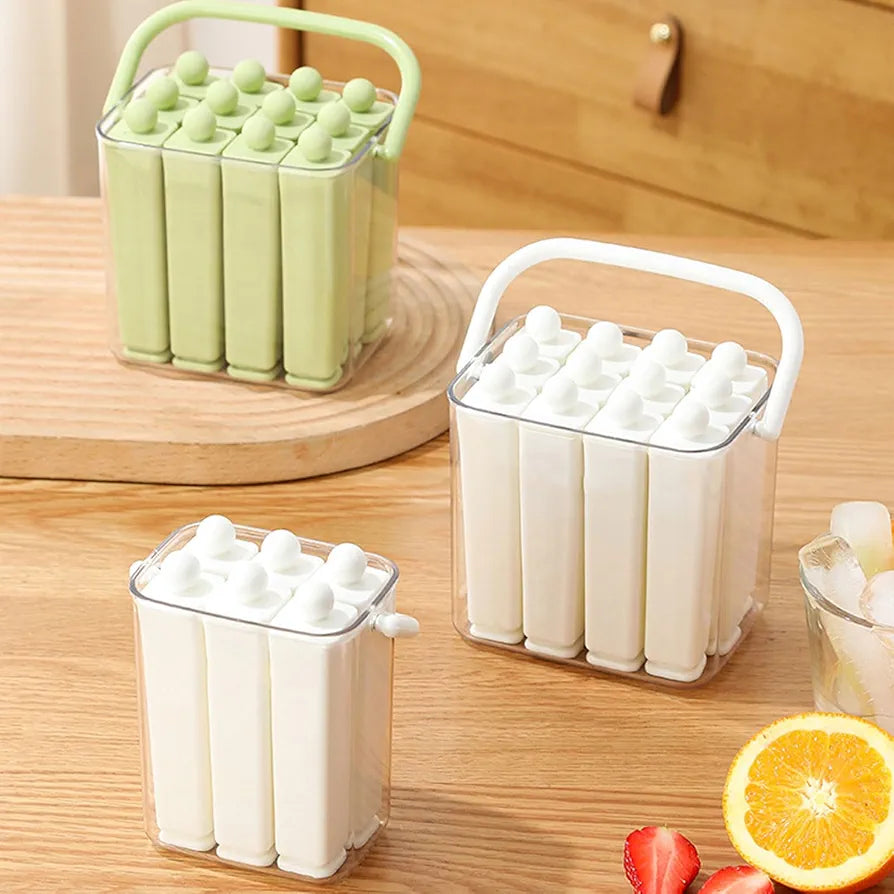 12 Grid Silicone Ice Popsicle Mold