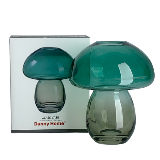 Danny Home Mashroom Plant Glass Vase