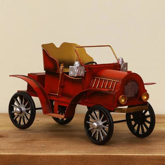 Luxury Home Table Decor Vintage Blue Metal Car