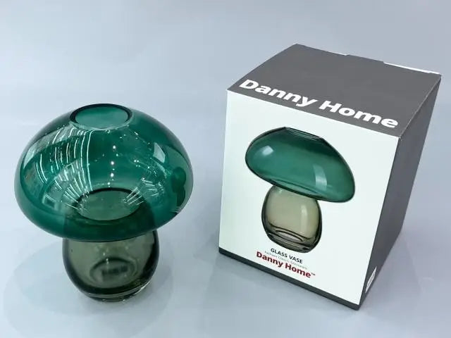 Danny Home Mashroom Plant Glass Vase