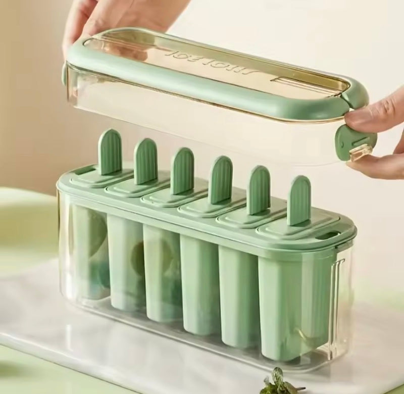Silicone Popsicle Maker With Storage Box