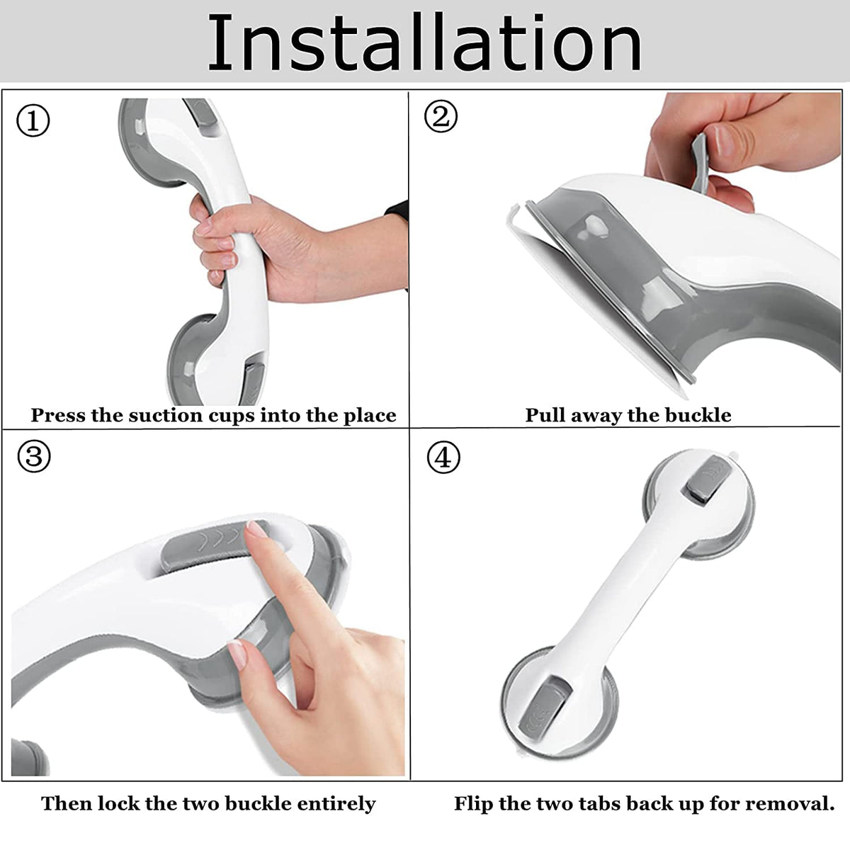 Anti-Slip Safety Bathroom Suction Helping Handle