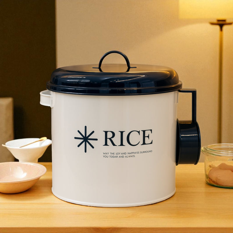 Luxormove Metal Rice Canister – Moisture-Proof Seal